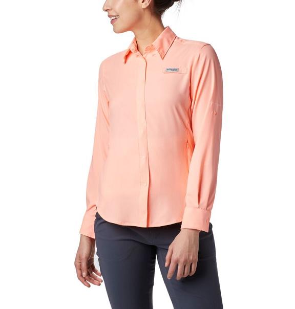 Columbia PFG Tamiami II Shirts Pink For Women's NZ48307 New Zealand